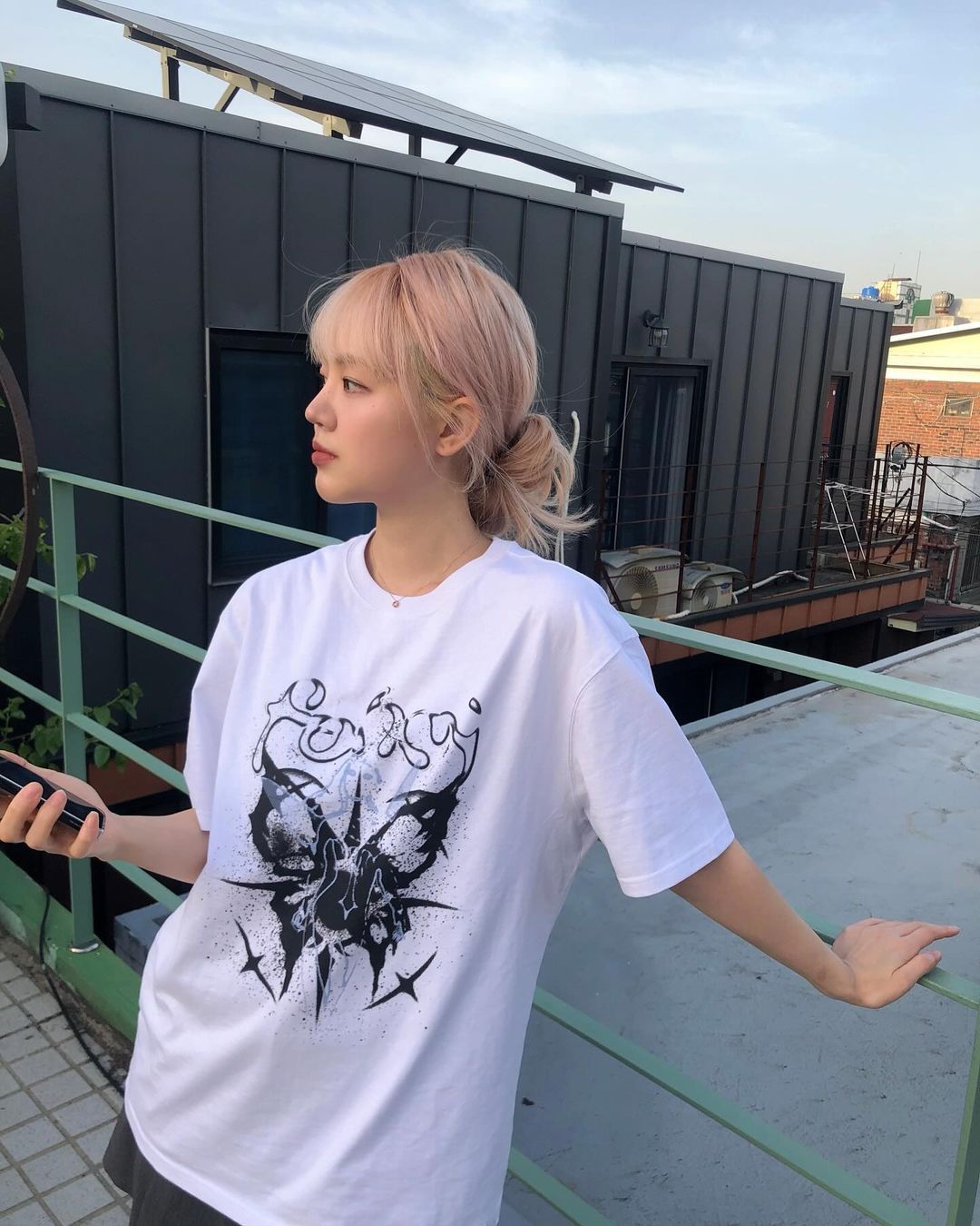 Fancy club NEBULA FOG TEE_（WHITE）_F24QB291