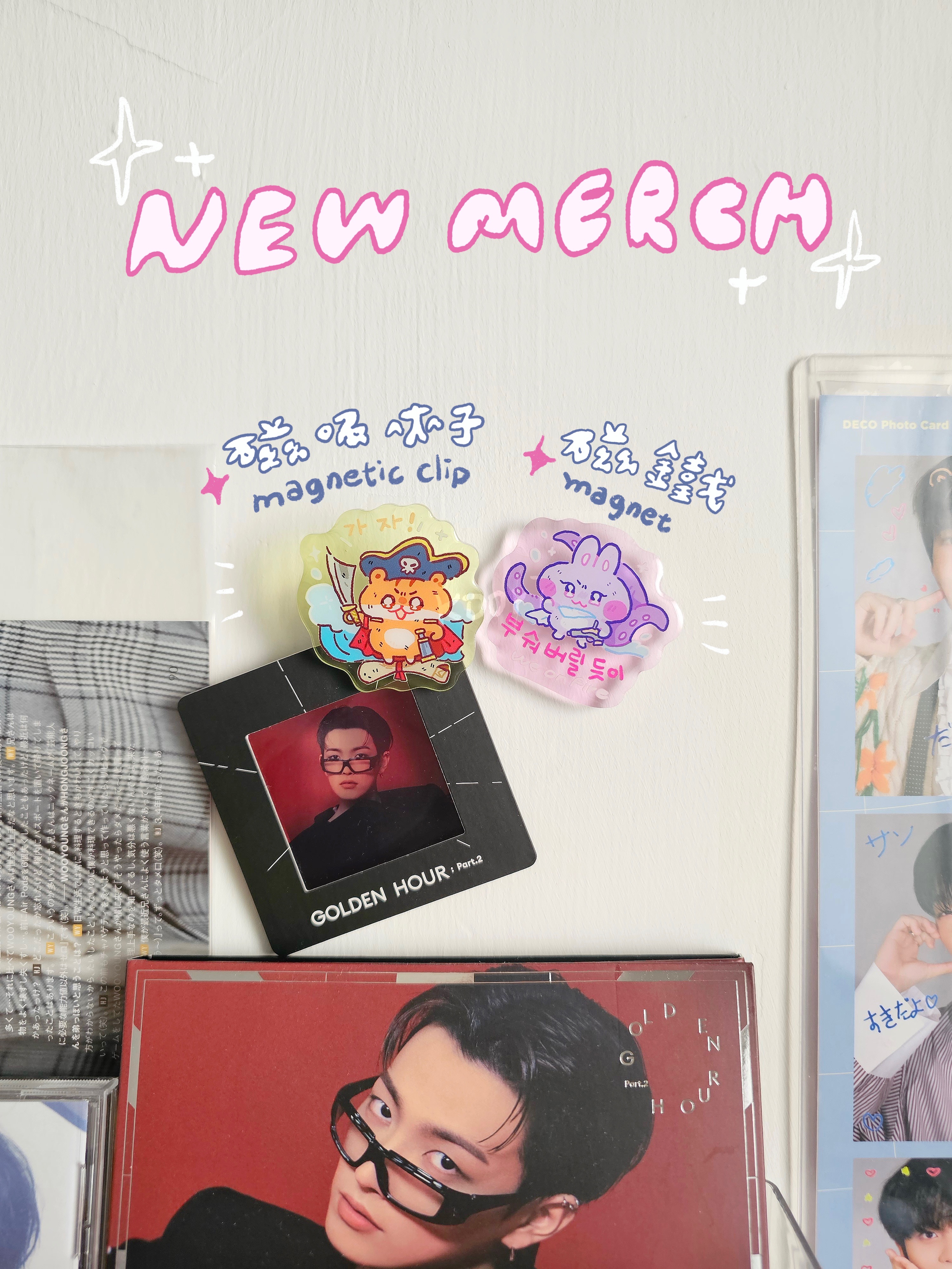 海盜米米 磁鐵+夾子