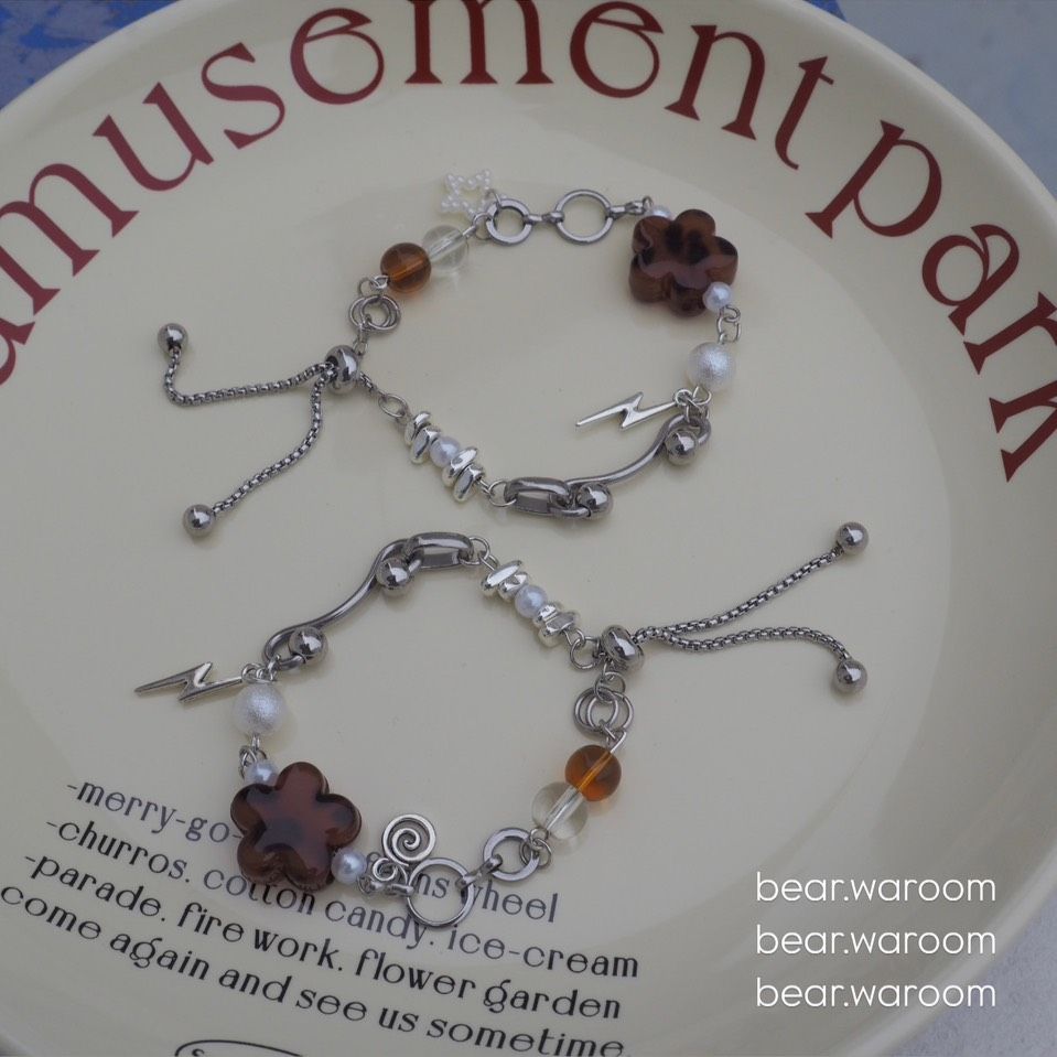 ෆ⸒⸒⸜ bw. 花豹紋伸縮手鍊 𓂃 ◌‬𓈒𓋪‪