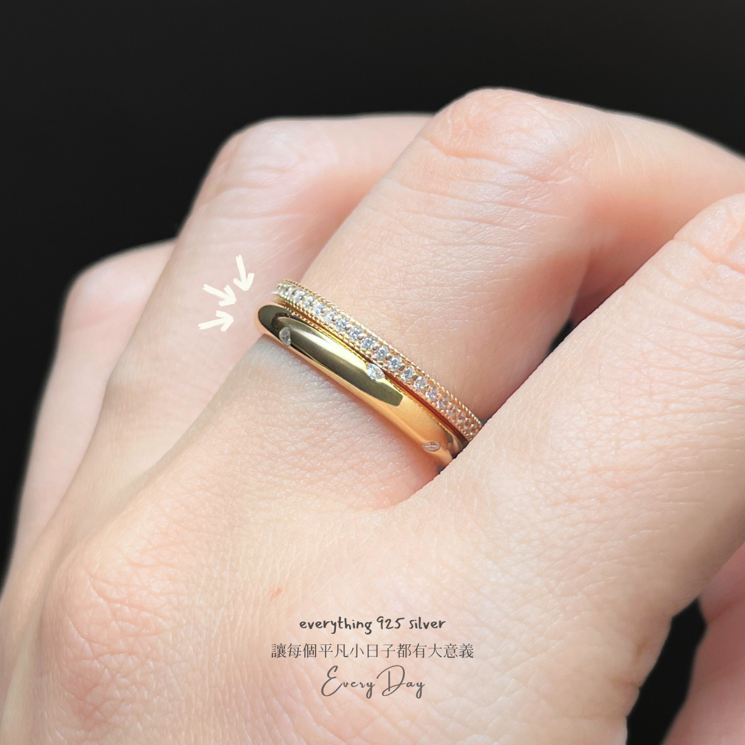 [只有我們有！] 重磅純銀．星空 莫桑鑽戒指（尺寸請點照片看商品描述）