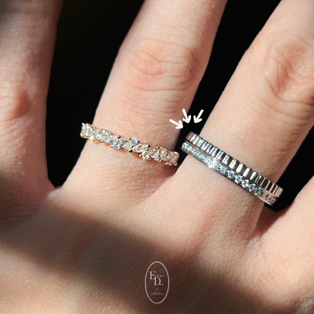 [10月新品！熱賣款新成員] 重磅純銀．迷你手指夾心餅乾戒指