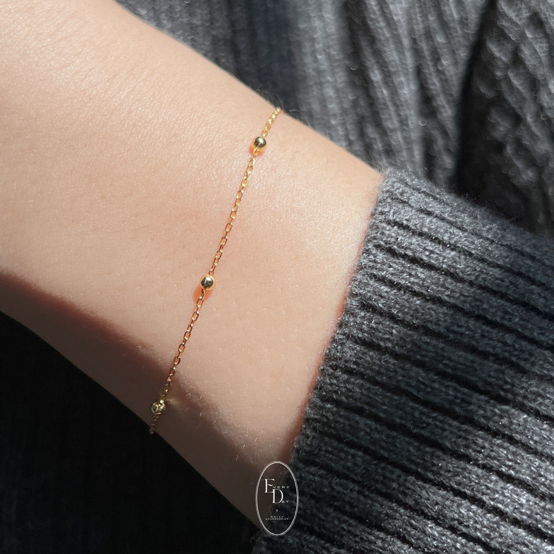 [11月新品！可可愛愛] 質感純銀．珍珠糖手鍊