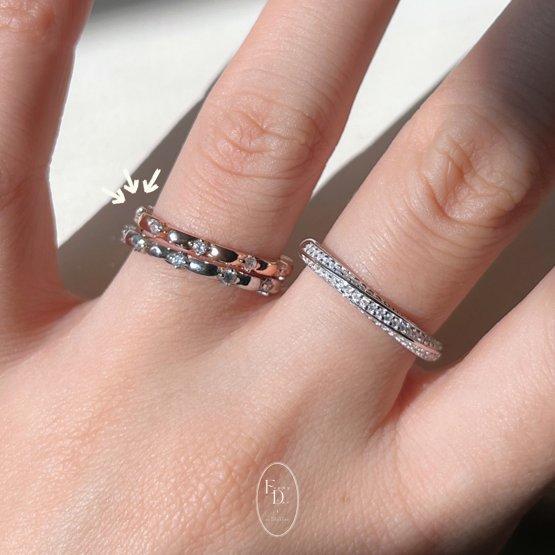 [1月新品！線戒新成員~] 質感純銀．奶油蛋糕裙襬線戒