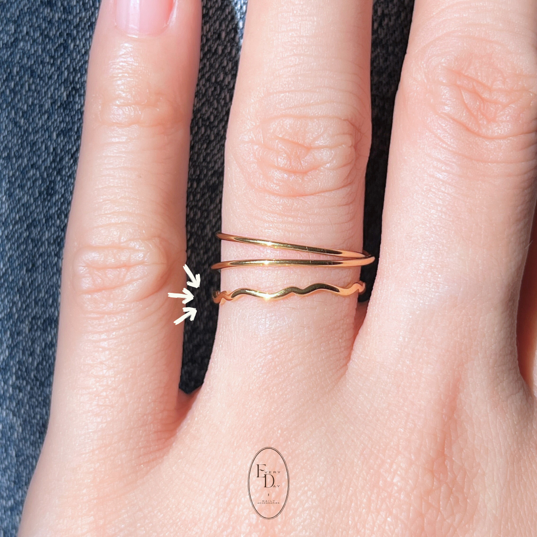 [3月新品！全新系列] 質感 stainless steel 不鏽鋼．浪花戒指