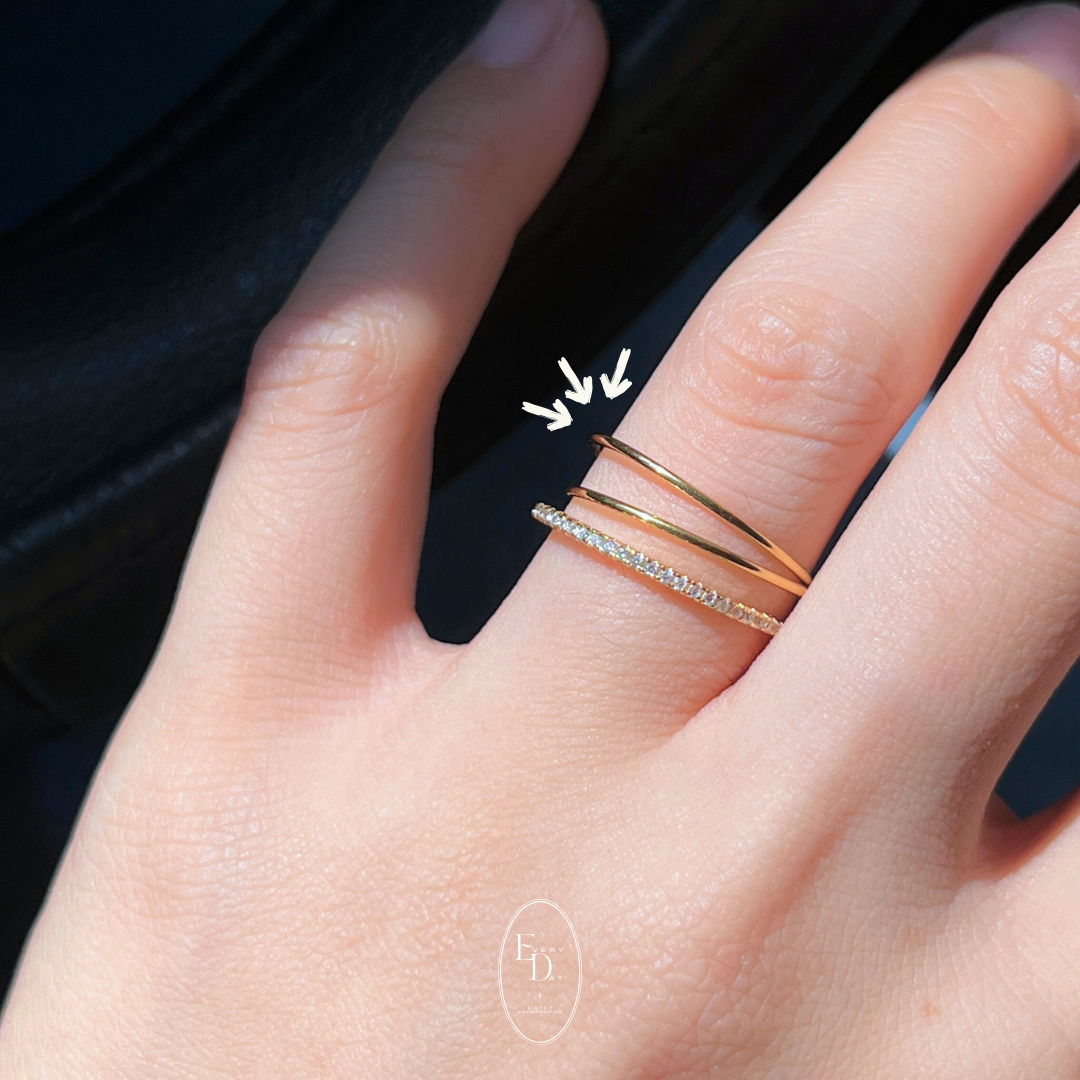 [3月新品！全新系列] 質感 stainless steel 不鏽鋼．舞圈圈戒指