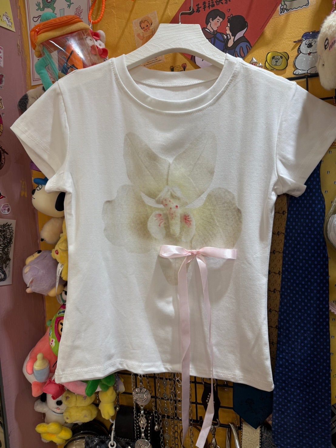 蘭花立體蝴蝶結上衣