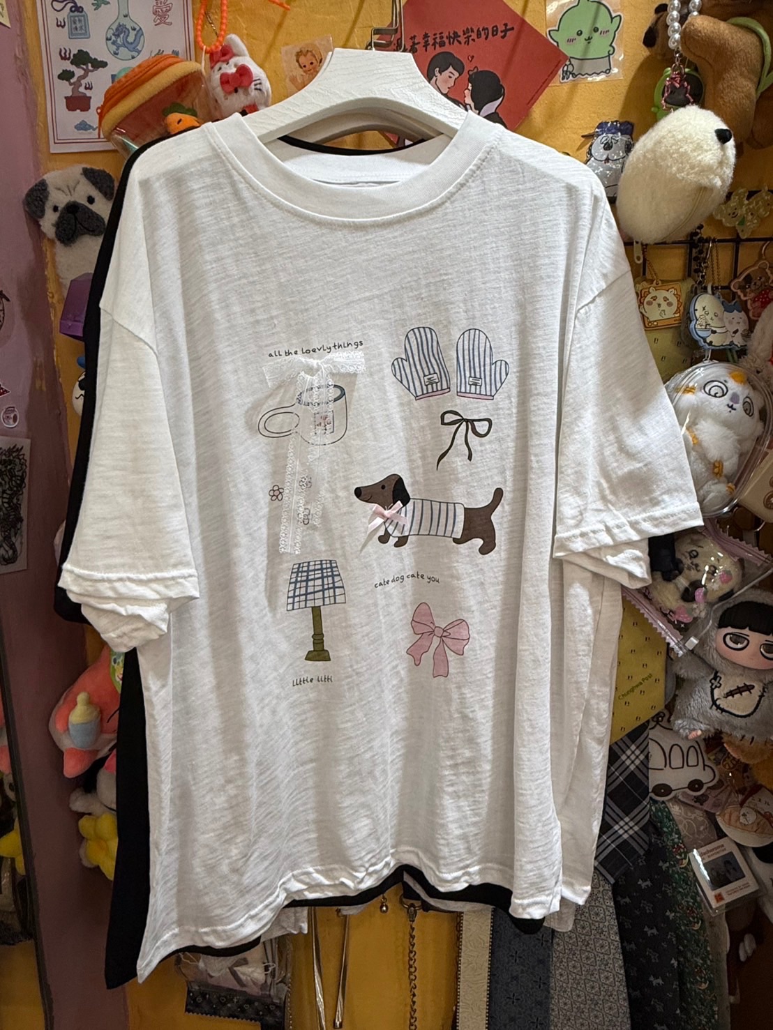 立體蝴蝶結圖案大T