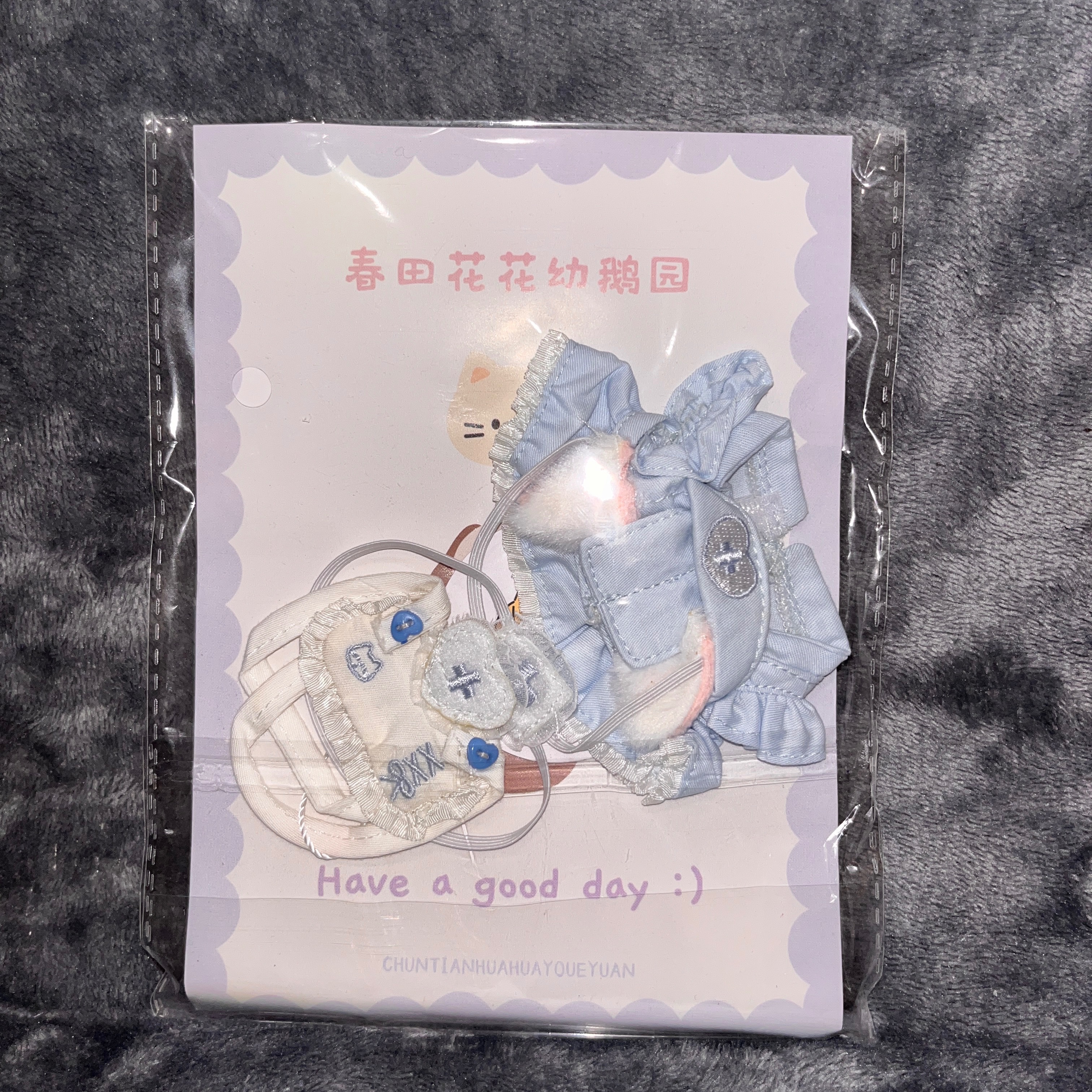 春田花花幼鵝園-小貓護士（藍）10cm
