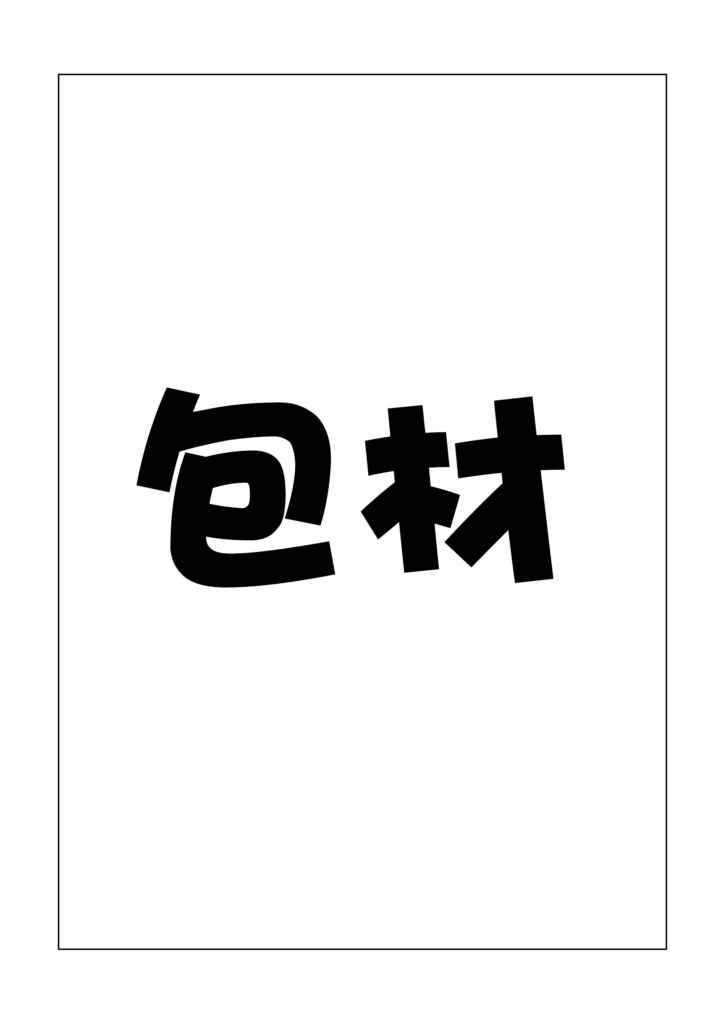下單任一商品請下1個包材