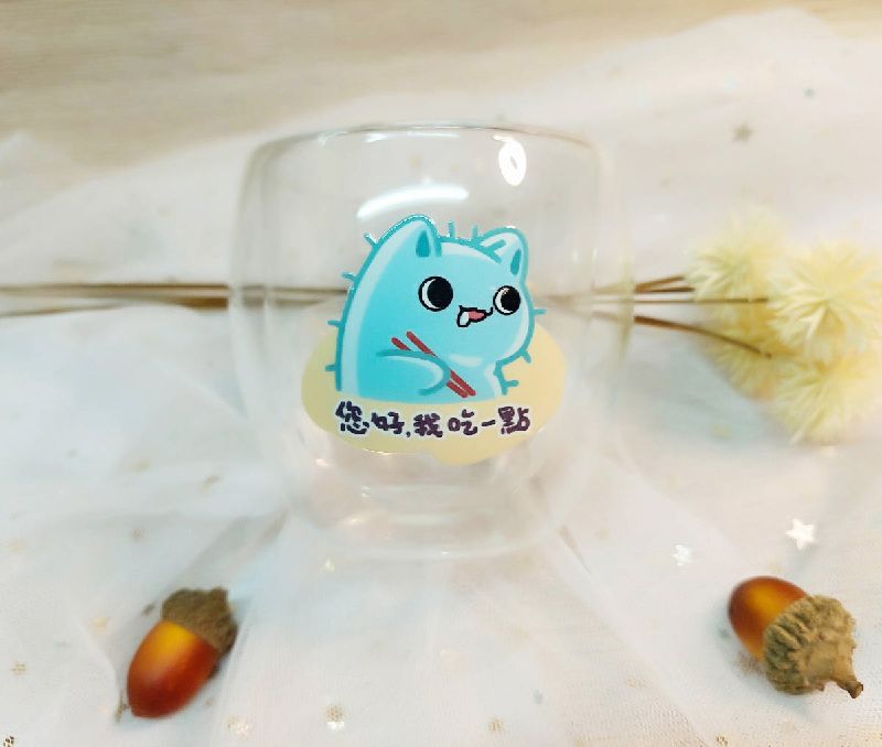 ［原創］草履貓迷因 | 水晶轉印貼紙