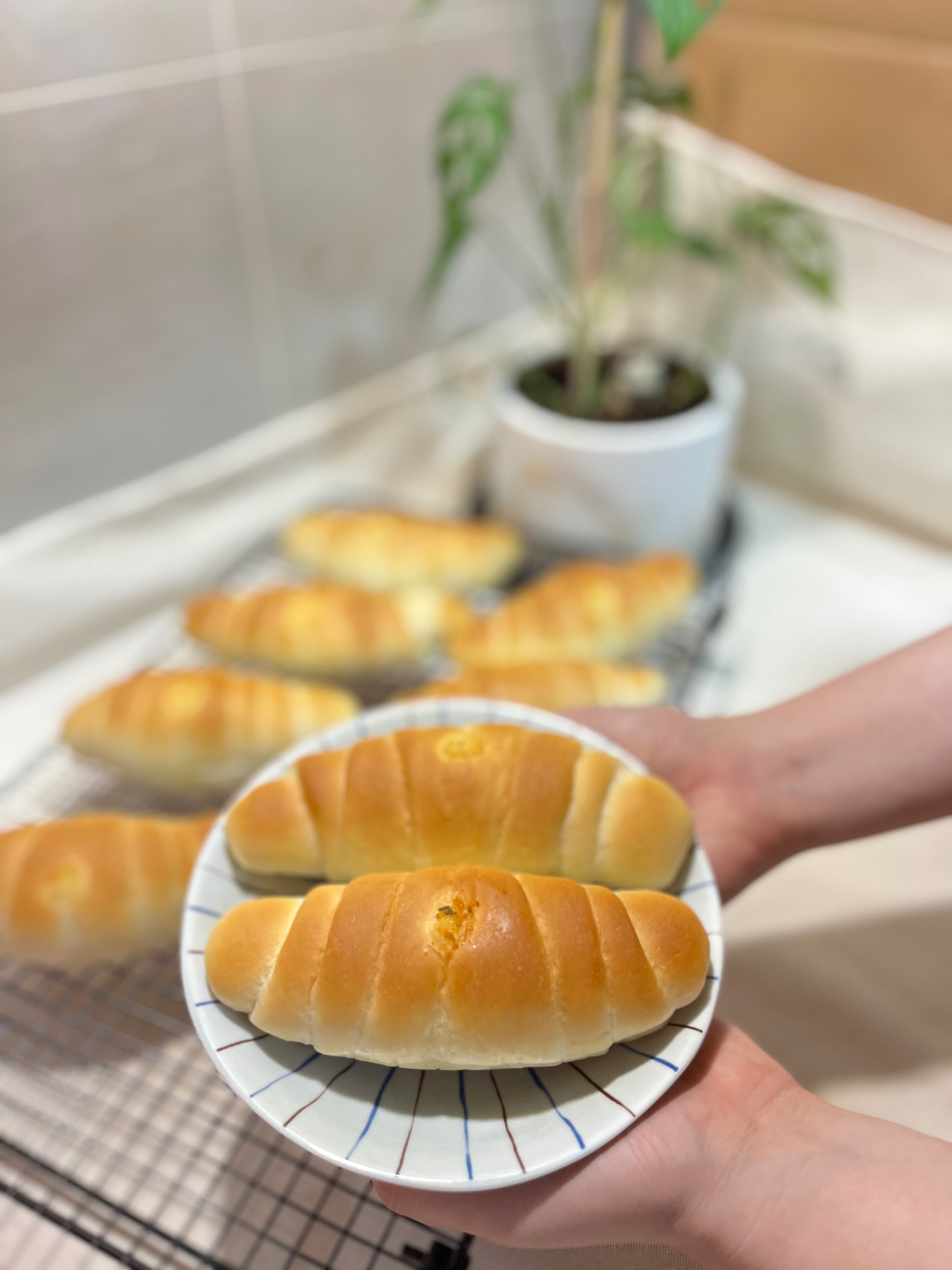 蒜味奶油捲