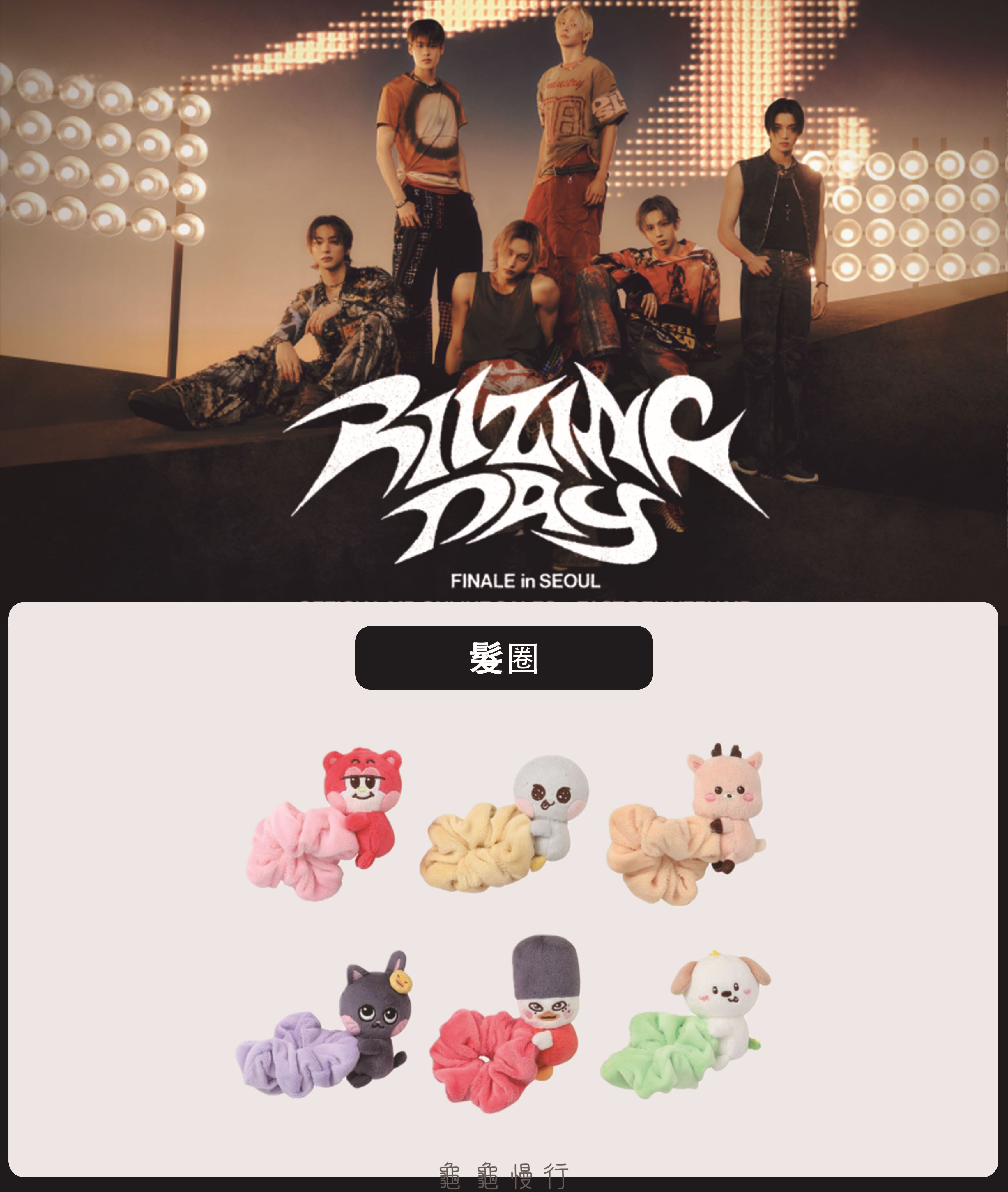 🐢【預購中】RIIZE FAN CON ＜RIIZING DAY FINALE＞安可演唱會周邊-髮圈🐢