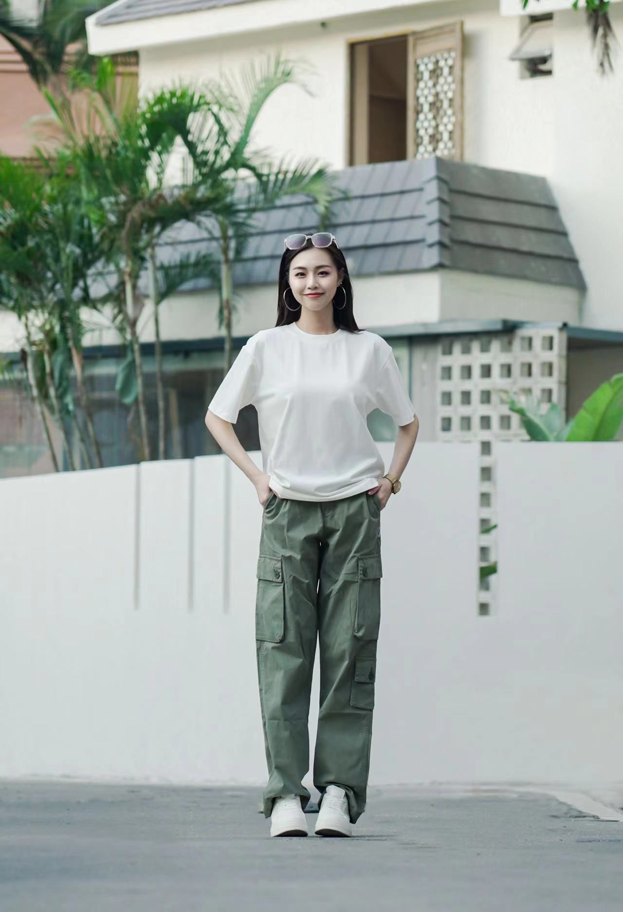 -預售與現貨-成套價（冰紗T+工裝褲）