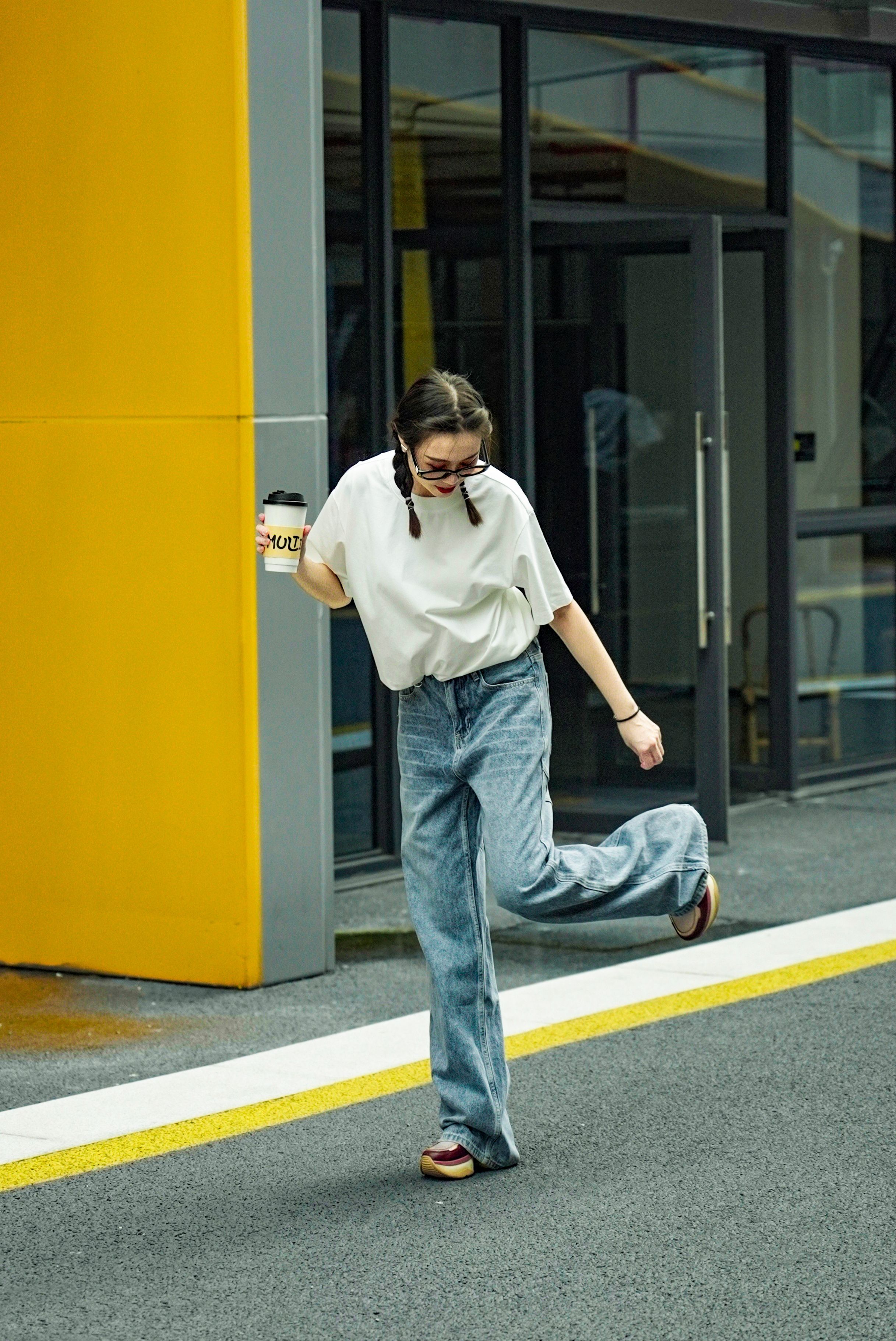 -預售-男女同款-78.6%～88.4%純棉水洗牛仔褲（顏色不同棉度不同）