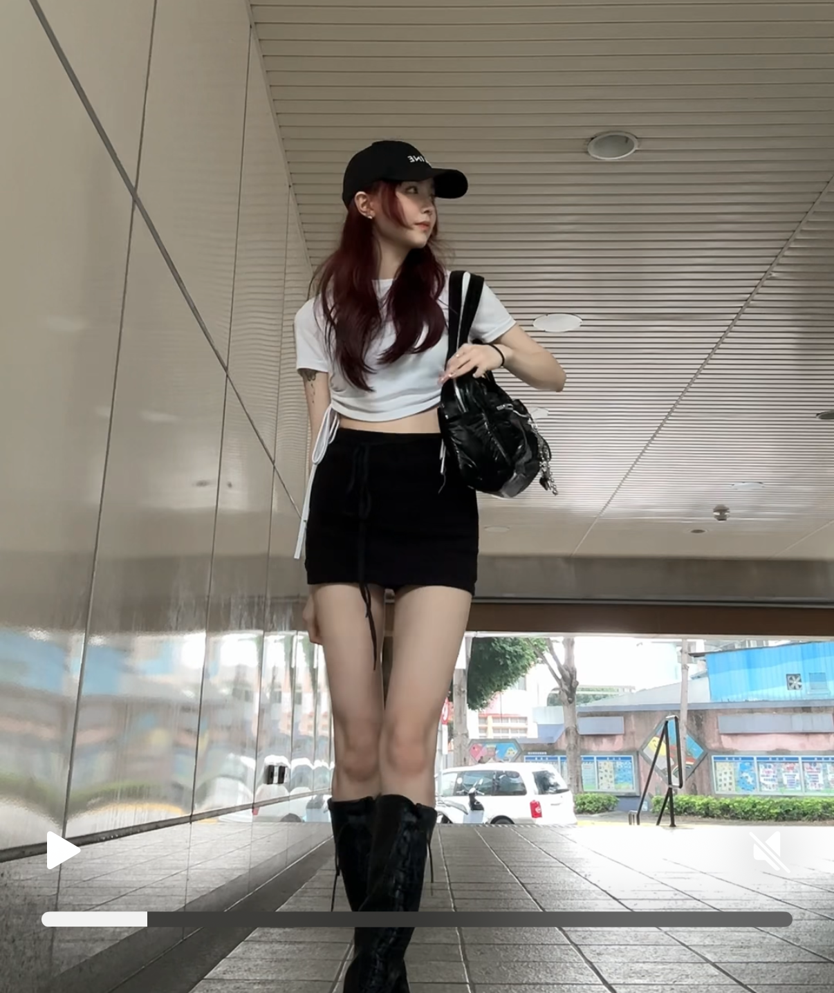 【正韓】百搭抽繩白色短袖（很舒服！