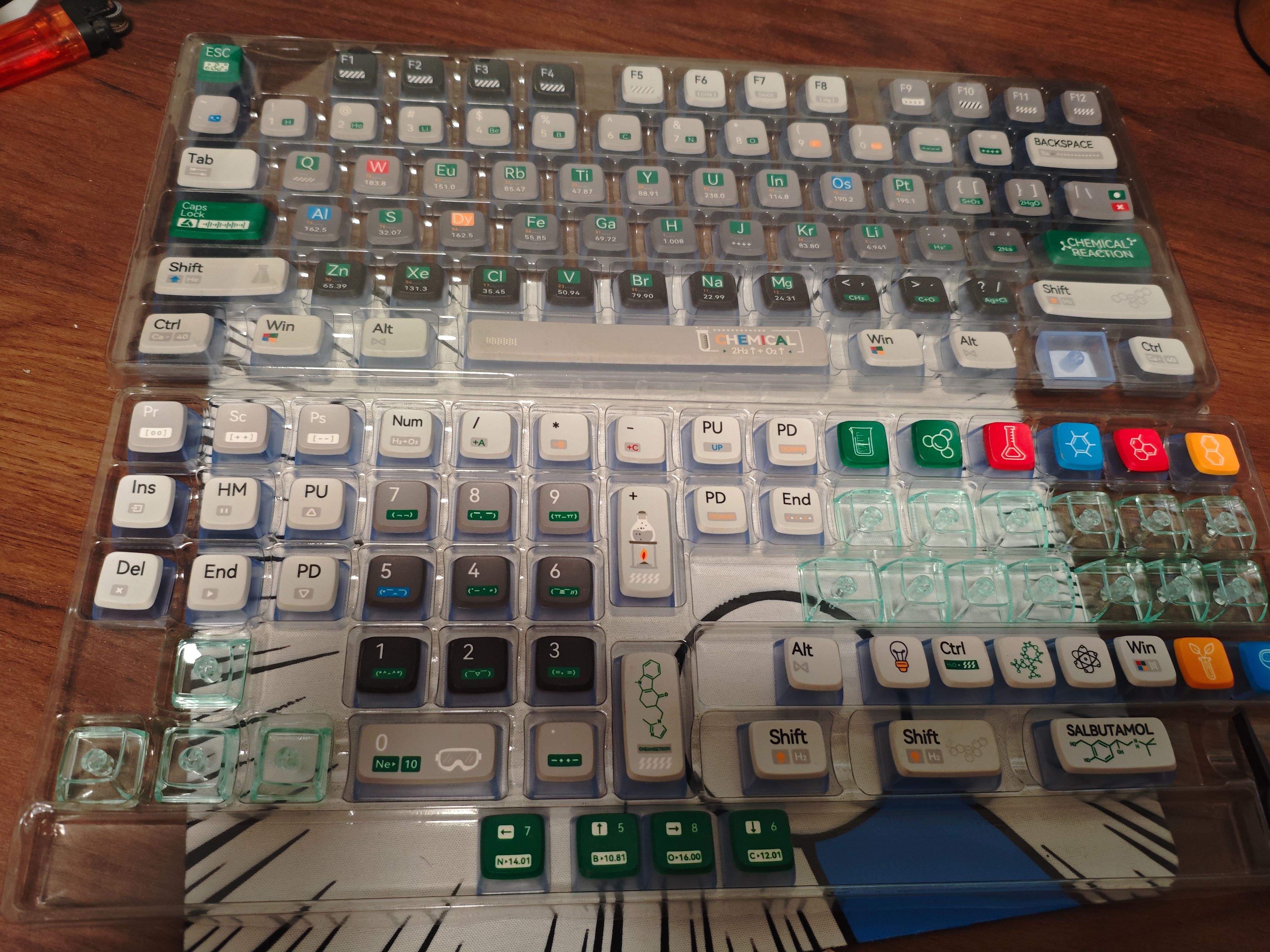 化學鍵帽+透明鍵帽