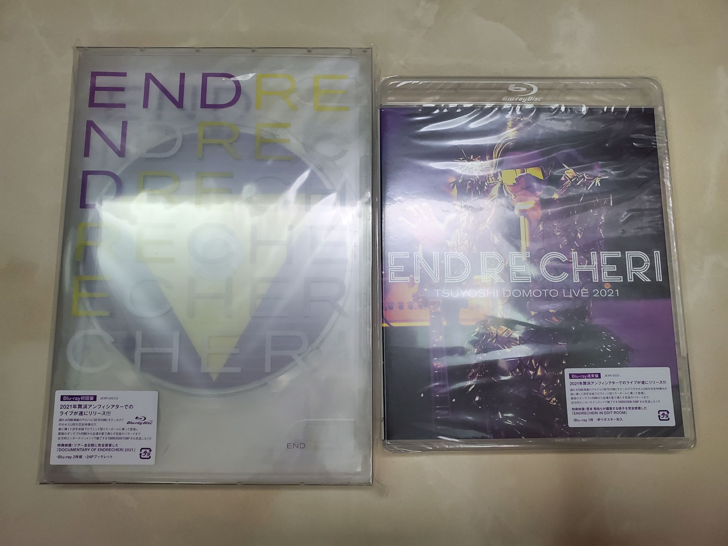 ENDRECHERI 堂本 剛 2021 巡迴演唱會日版兩張一組