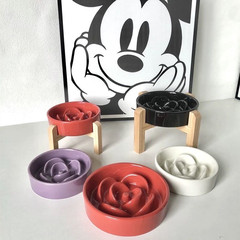 陶瓷寵物慢食碗