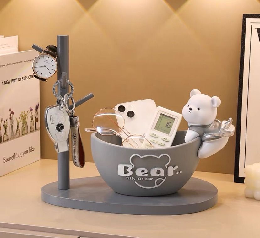 元寶俏皮熊收納擺件