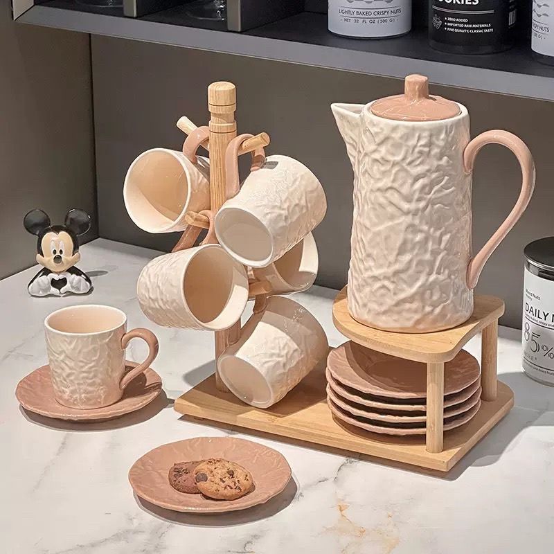 高級感套裝家用客廳待客水壺陶瓷茶具