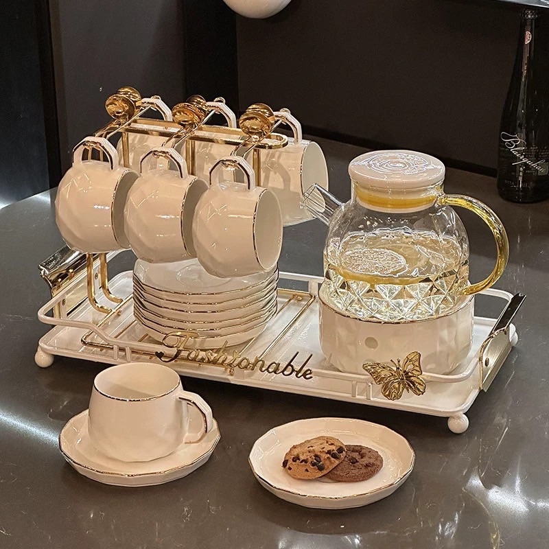 高級客廳擺件家居裝飾品茶具組合