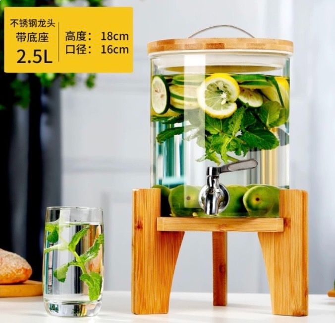 2.5L帶龍頭水果啤酒茶桶罐