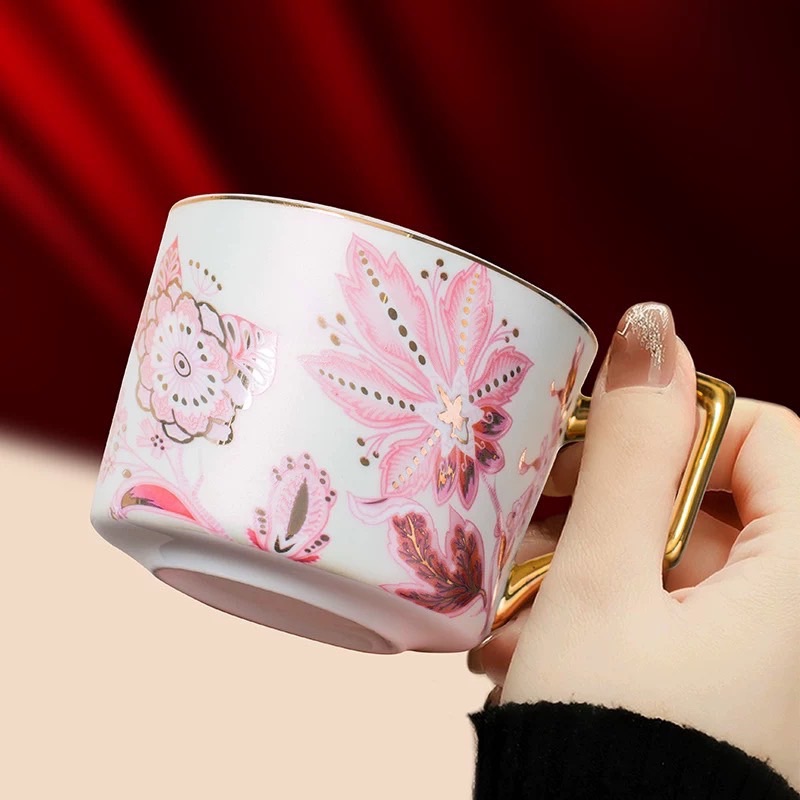 陶瓷咖啡杯高檔精緻情侶對杯