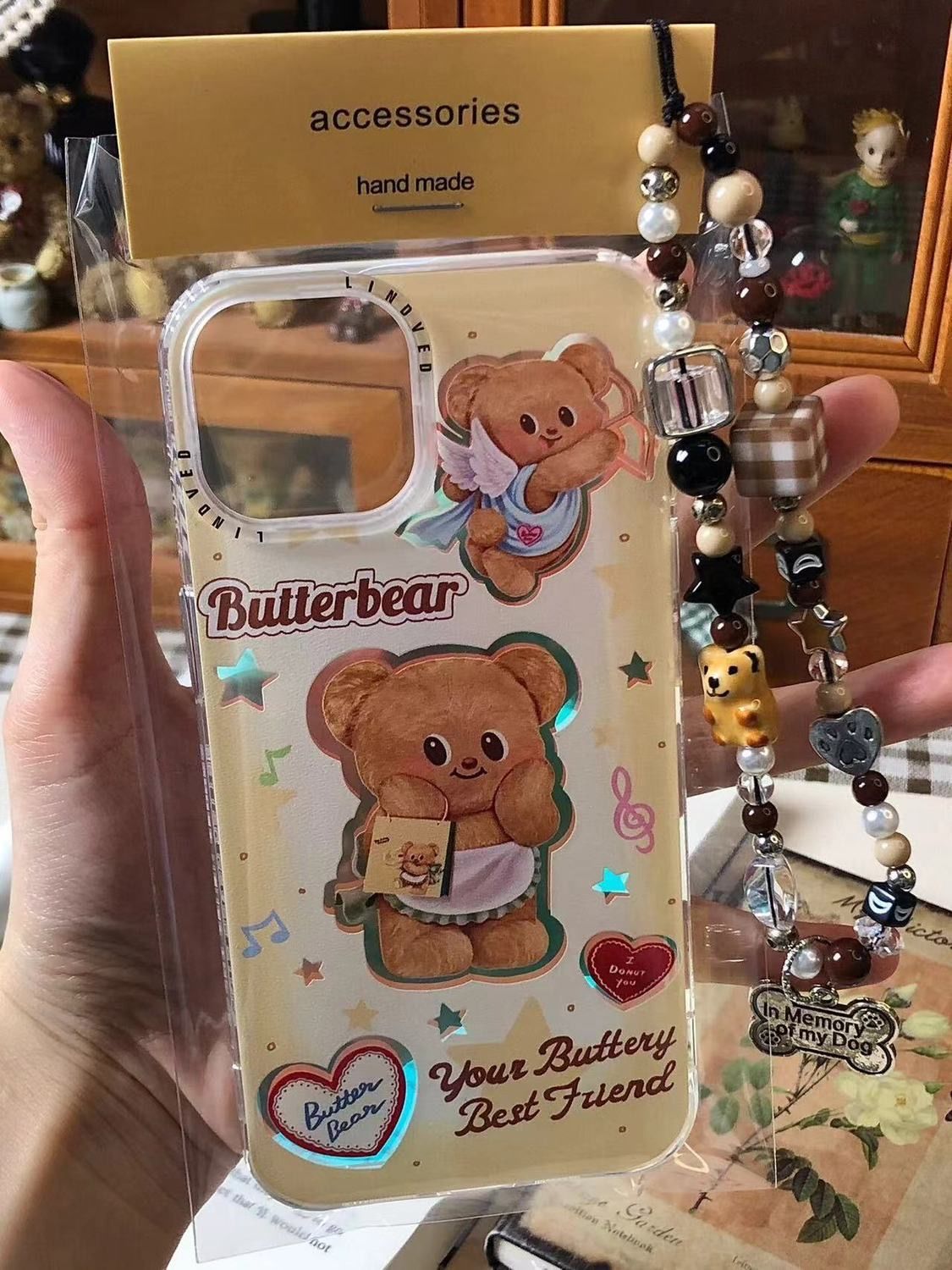 可愛黃油小熊手機殼