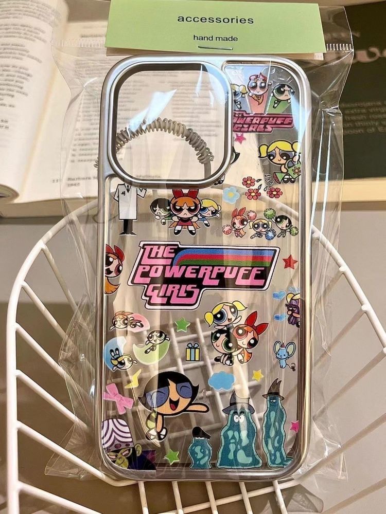 飛天小女警插畫風手機殼