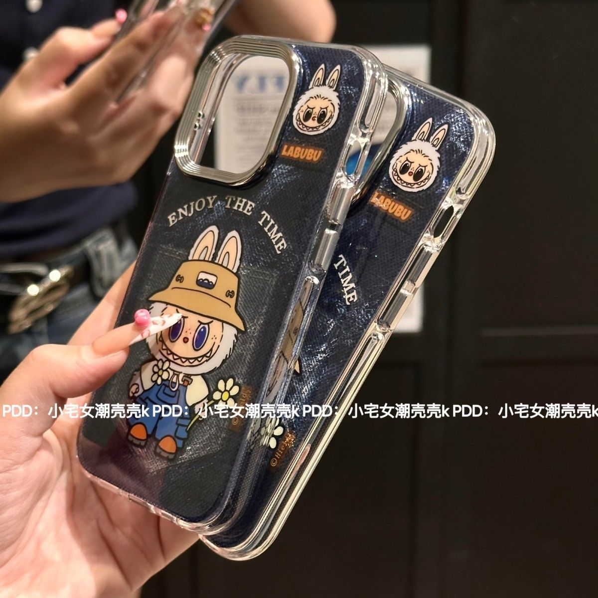 拉布布牛仔口袋造型手機殼
