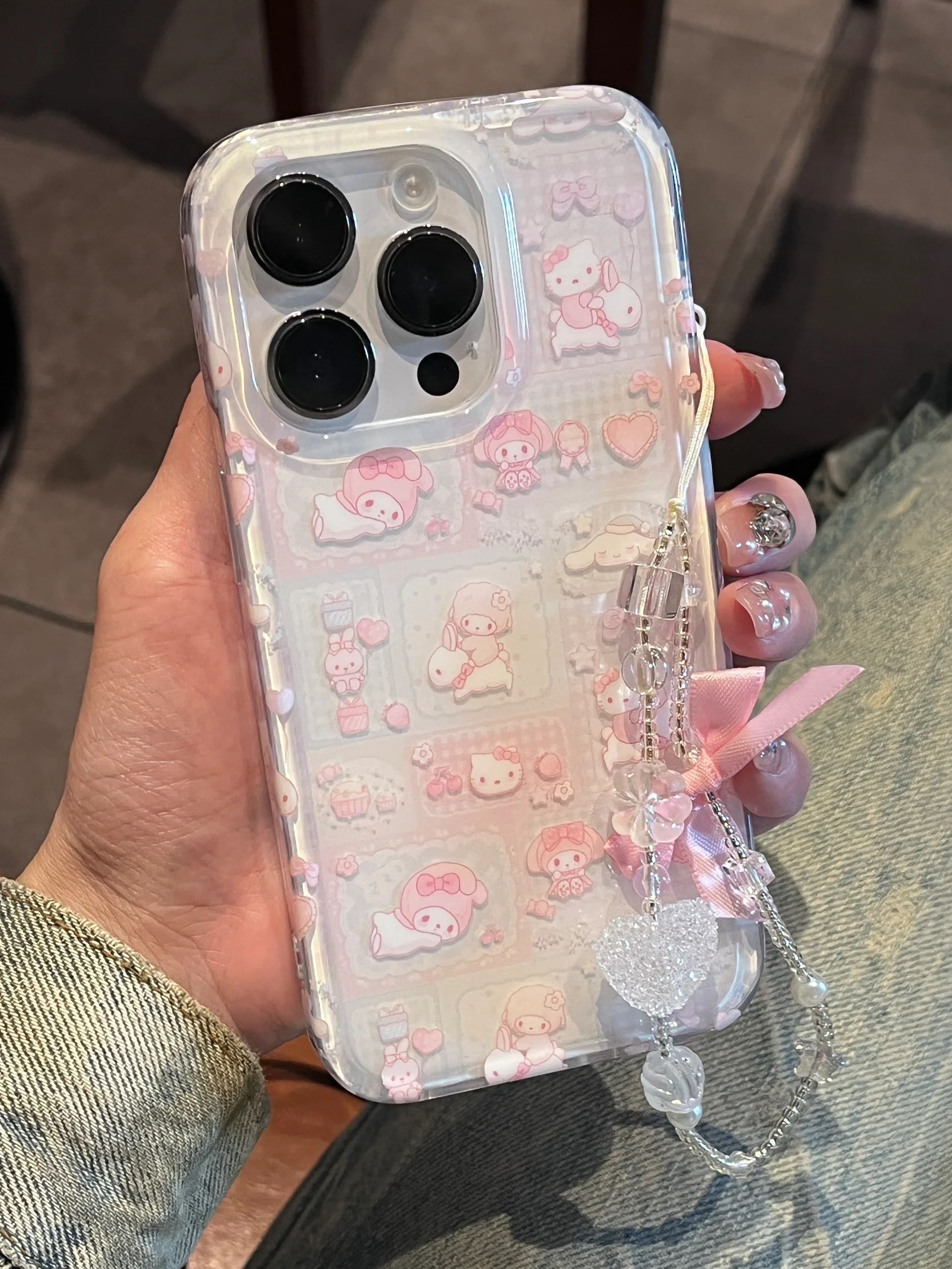 粉嫩嫩滿版美樂蒂手機殼