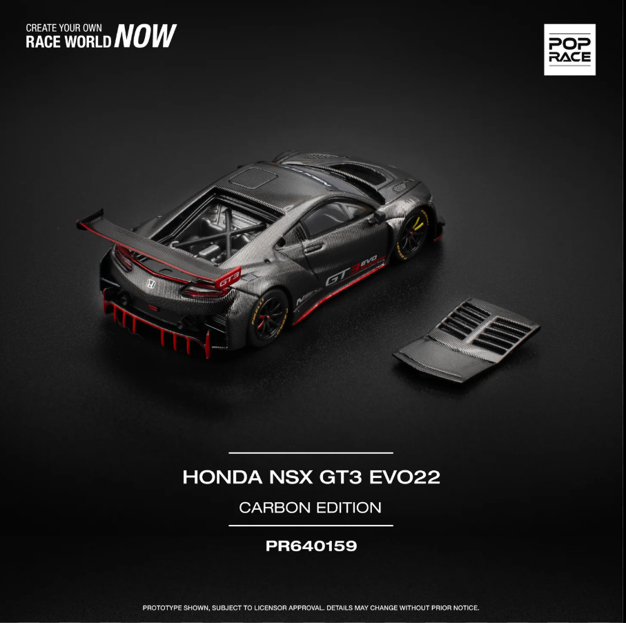 POP RACE HONDA NSX GT3 EVO22 CARBON EDITION