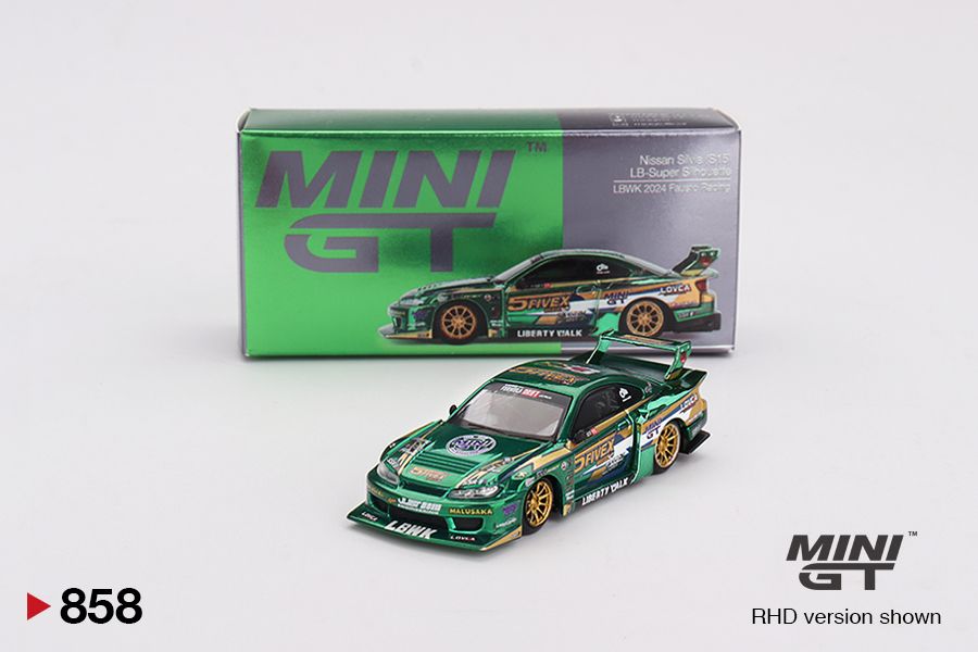 ＜阿爾法＞MINI GT No.858 Nissan S15 SILVIA LBWK Fausto Racing