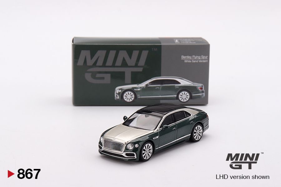 ＜阿爾法＞MINI GT No.867 Bentley Flying Spur White Sand Verdant