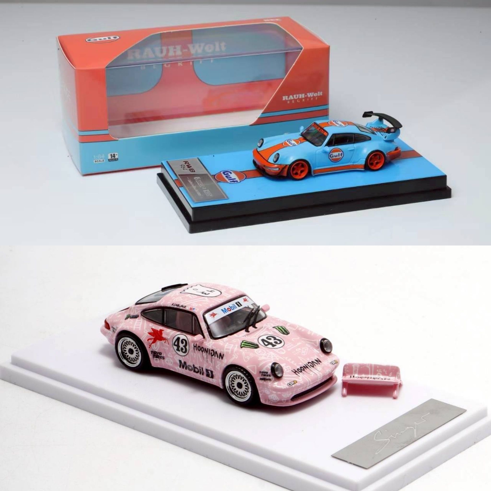 Decode 1/64 Porsche RWB 993 ＆ Singer HEC 展場限定版