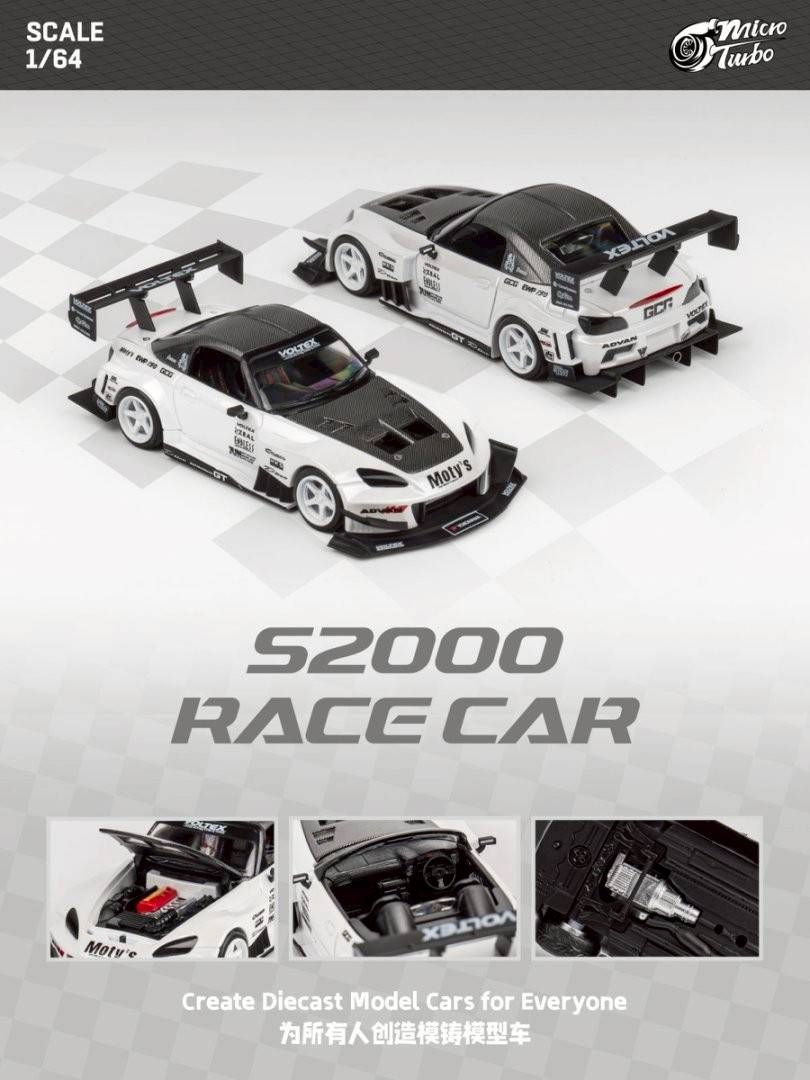 MicroTurbo 1/64 Honda S2000 RACER CAR