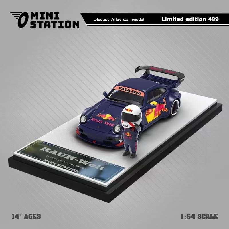 Ministation 1/64 Porsche RWB 964 Redbull  現貨、預購區