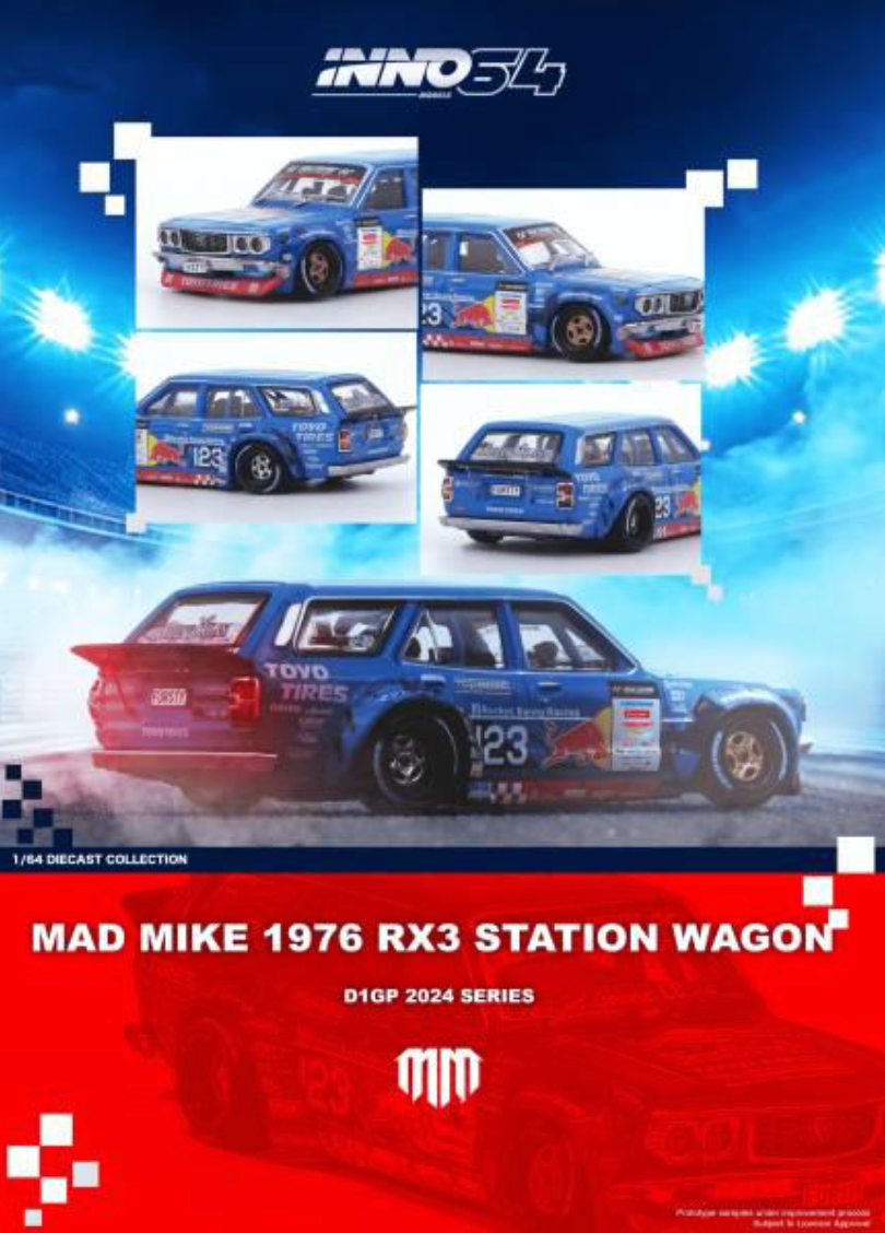 MAD MIKE 1976 MAZDA RX3 Station Wagon D1GP Series 2024