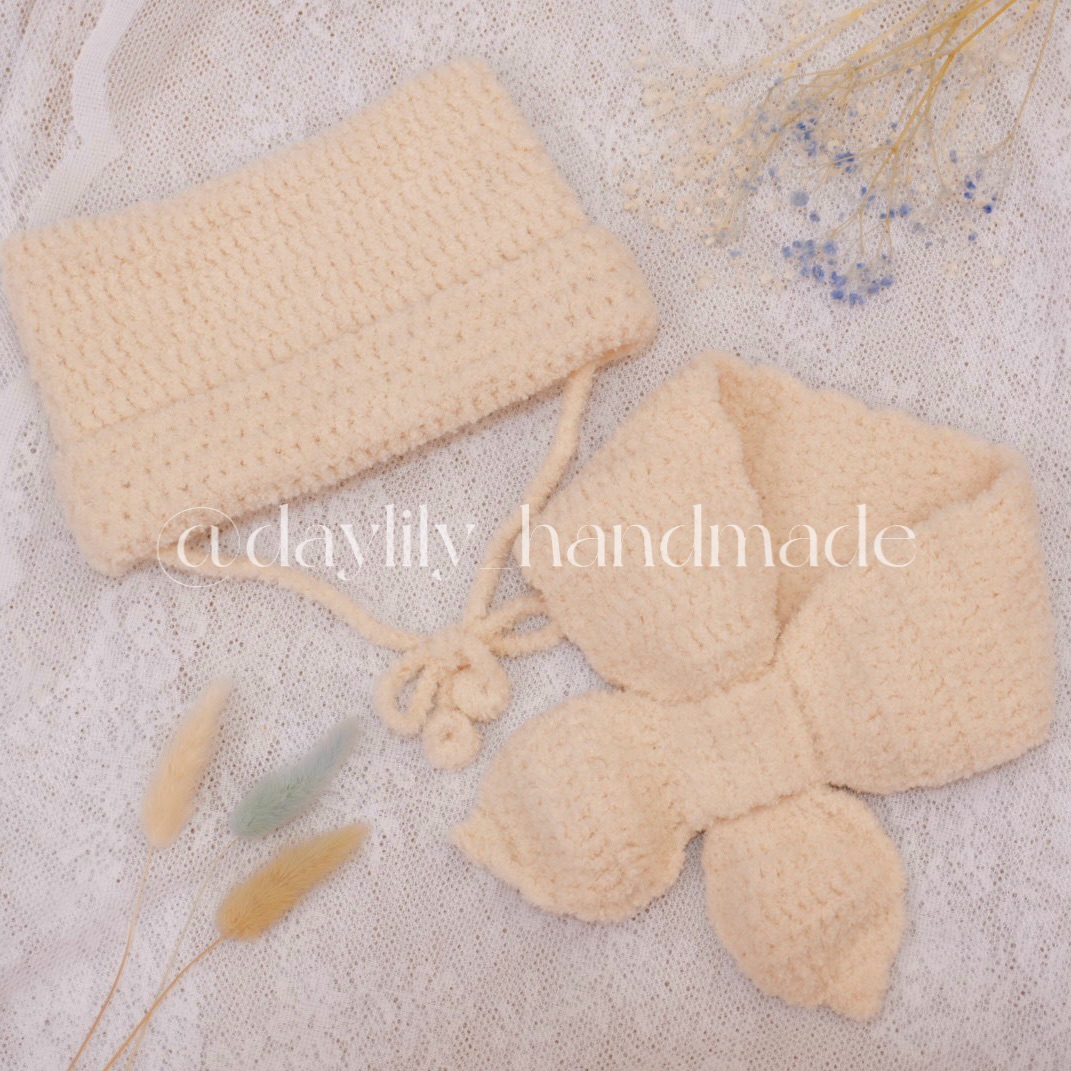 絨絨貓耳帽 桃心圍巾 請記得備註顏色