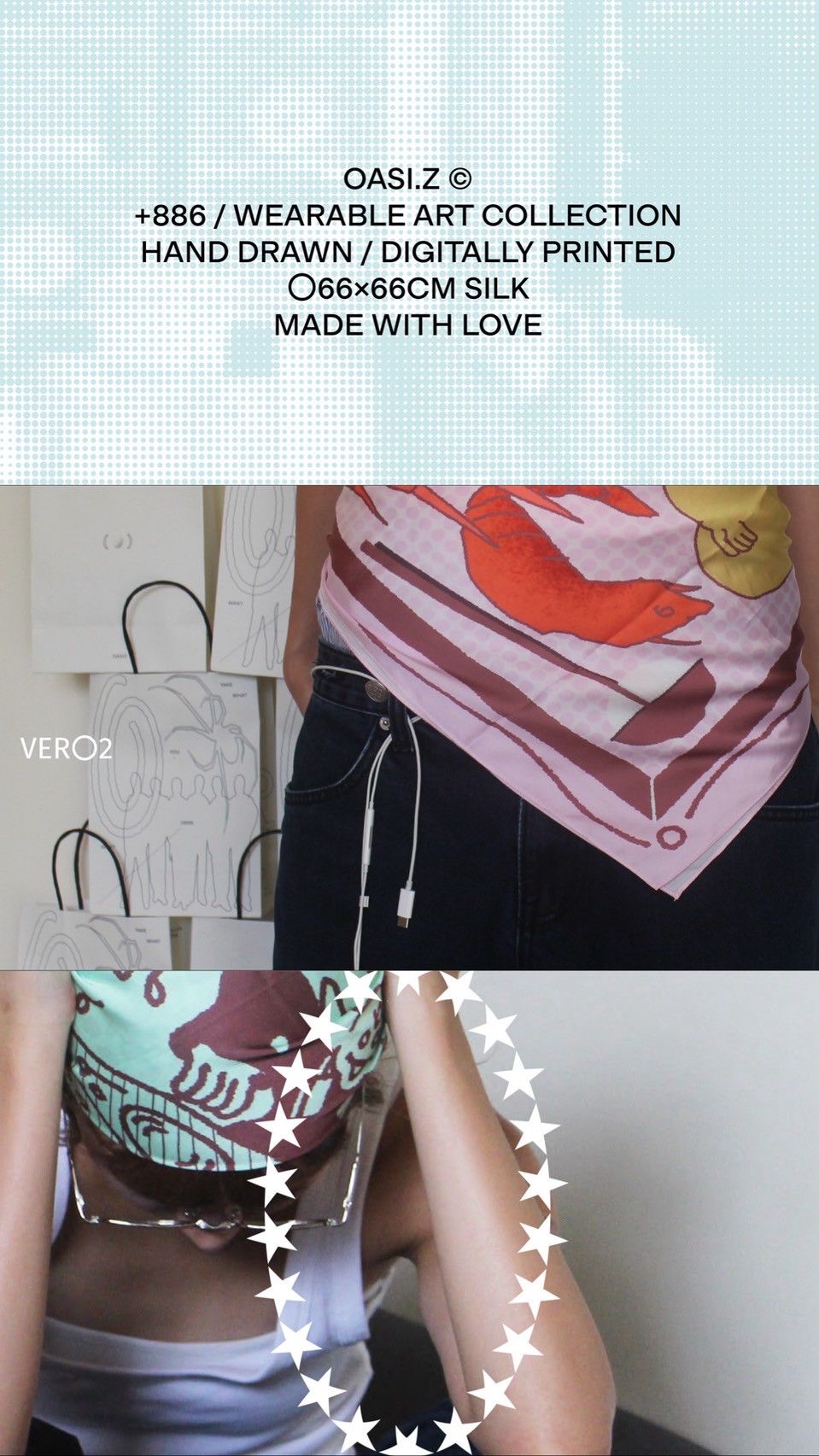 - MADE WITH LOVE 絲巾 -