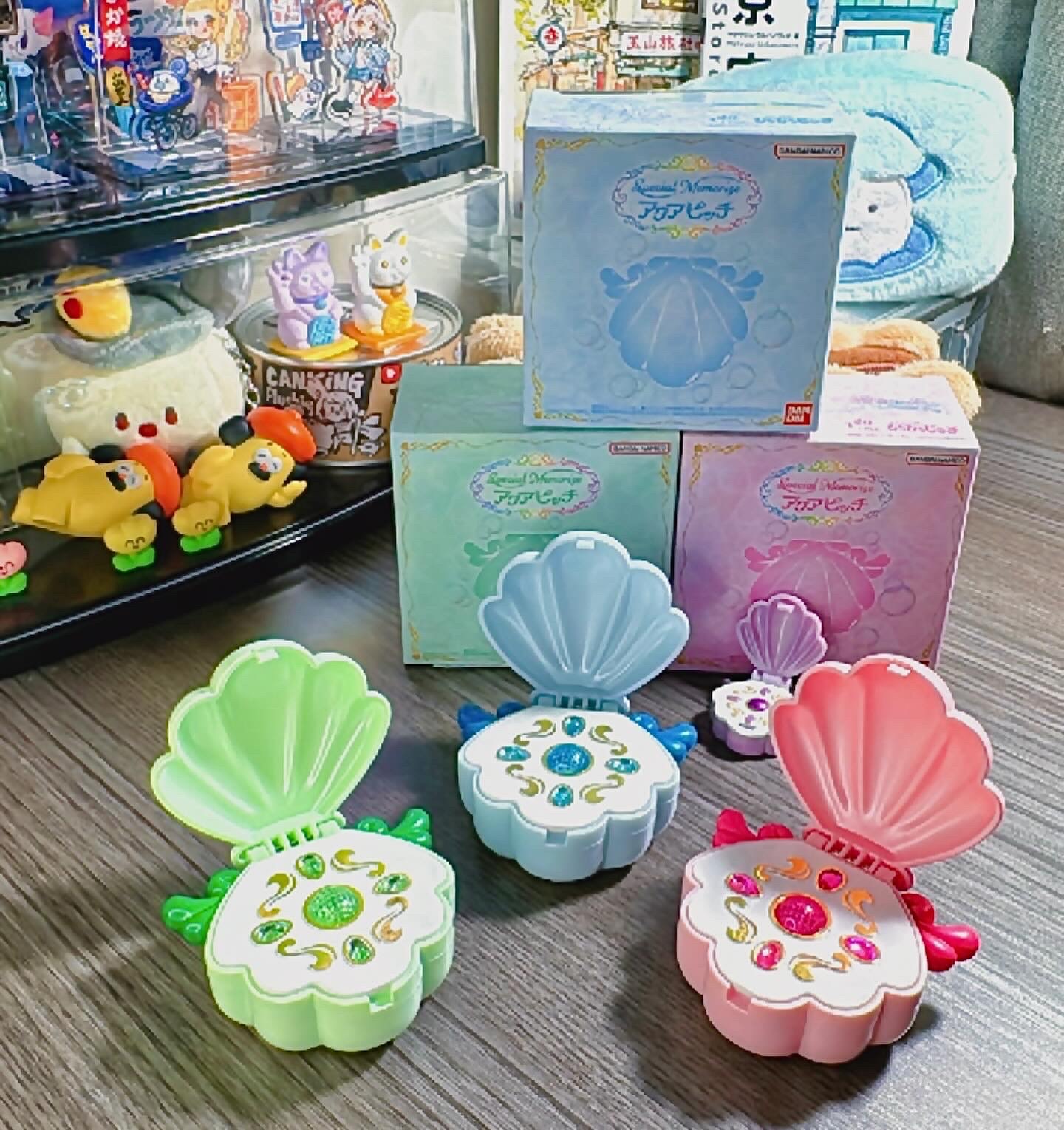真珠美人魚✨萬代聲光貝殼項鍊玩具💖