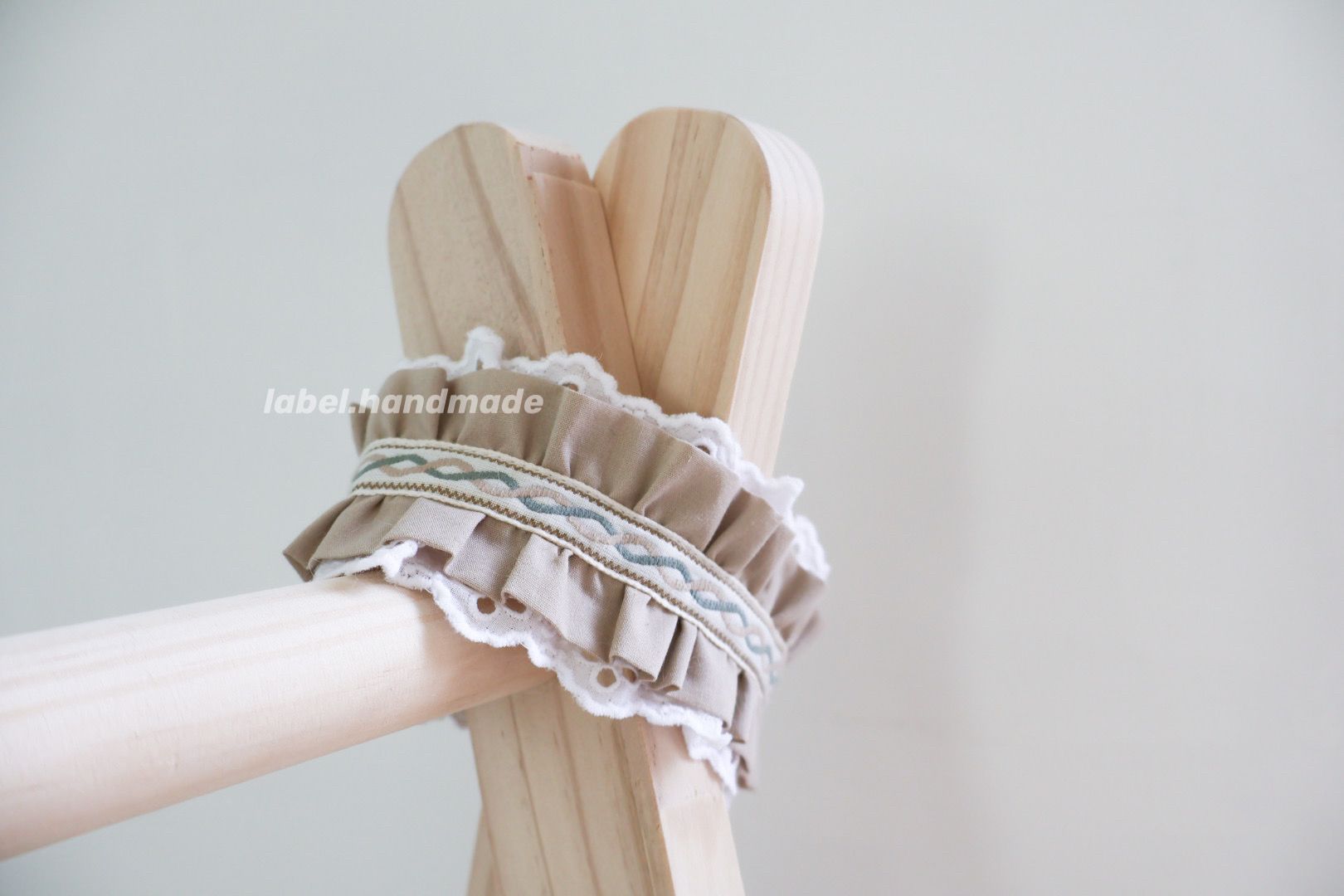 編織杏運（杏/綠）（Width: 6.5cm）