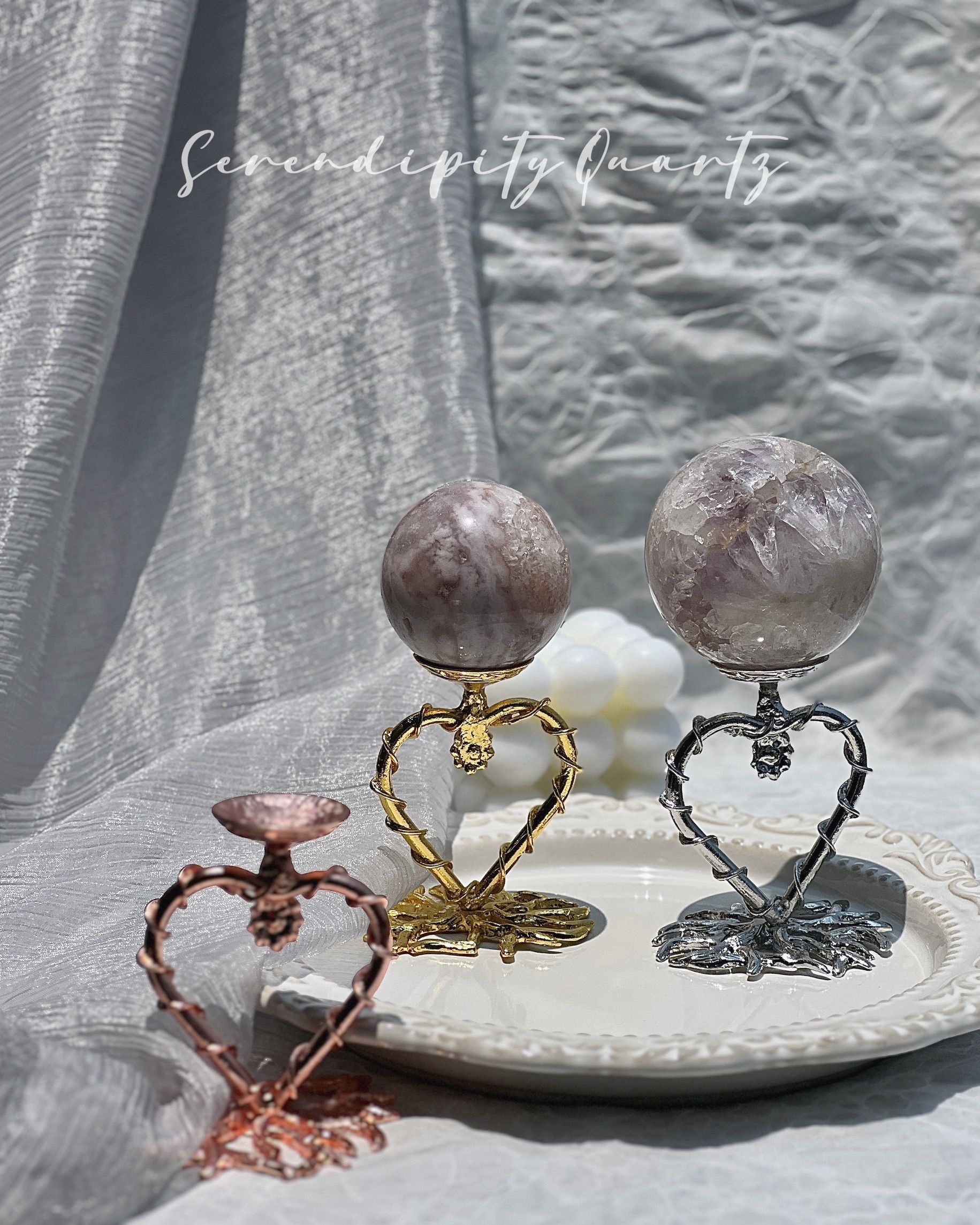 選品-纏繞愛心球座