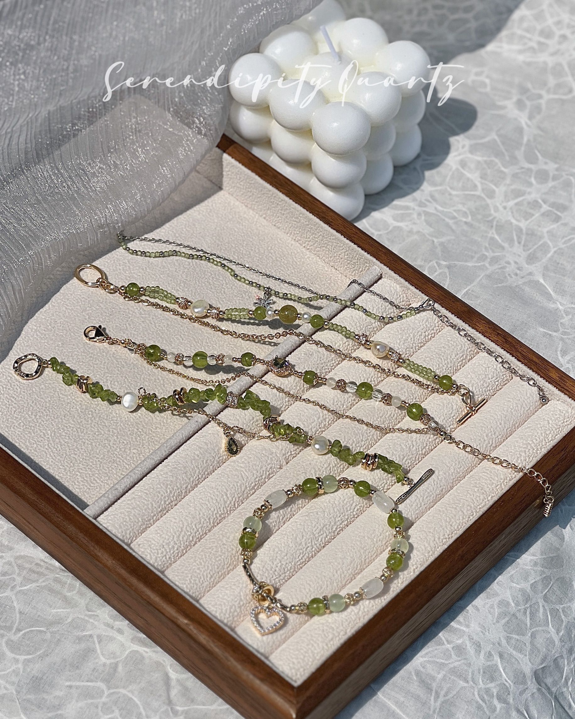 8月誕生石-橄欖石系列 （清新/森林之心/精靈之舞/夏綠蒂情書/寧靜）