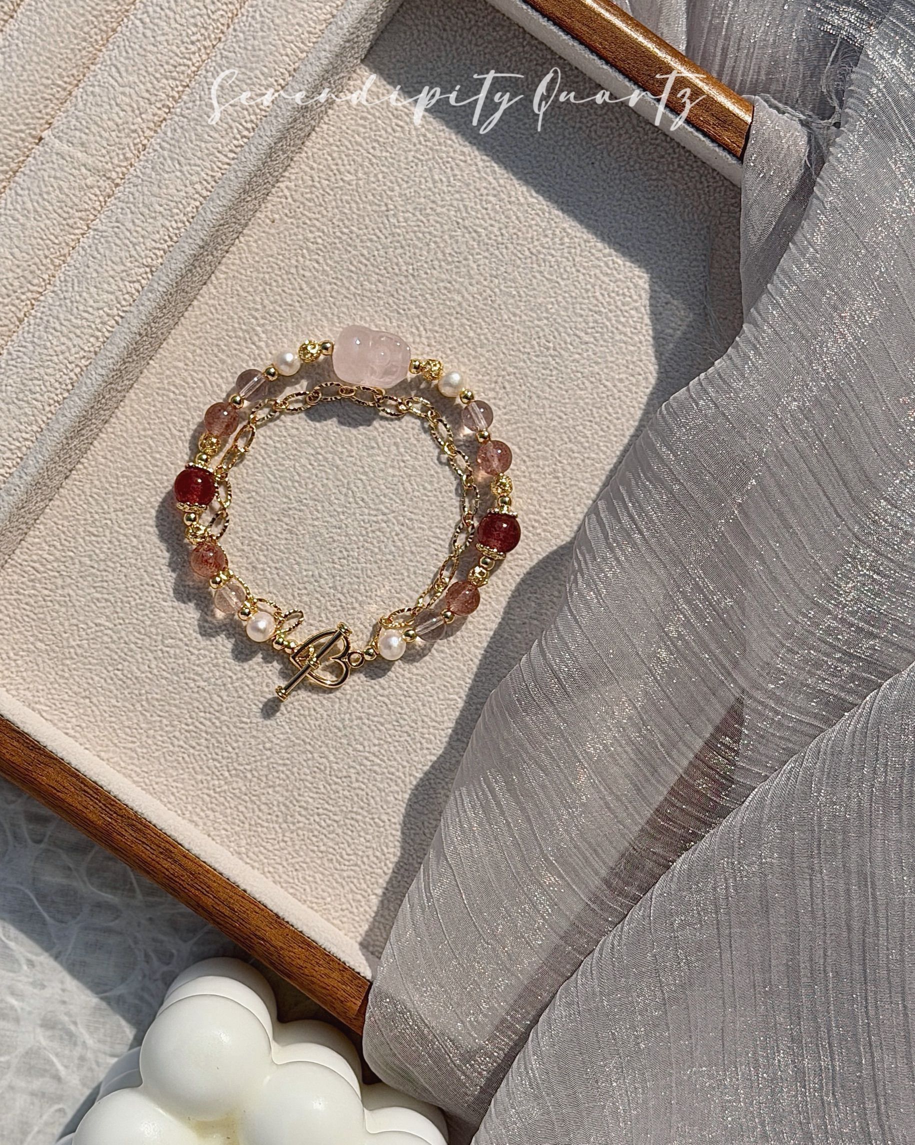 貔貅系列-粉晶貔貅