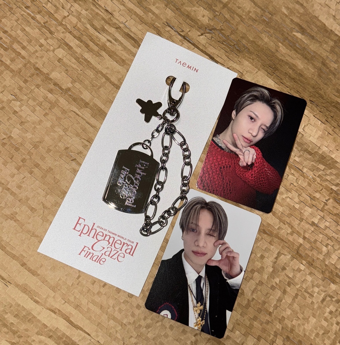 泰民演唱會吊飾+滿額卡1張 （set 1）