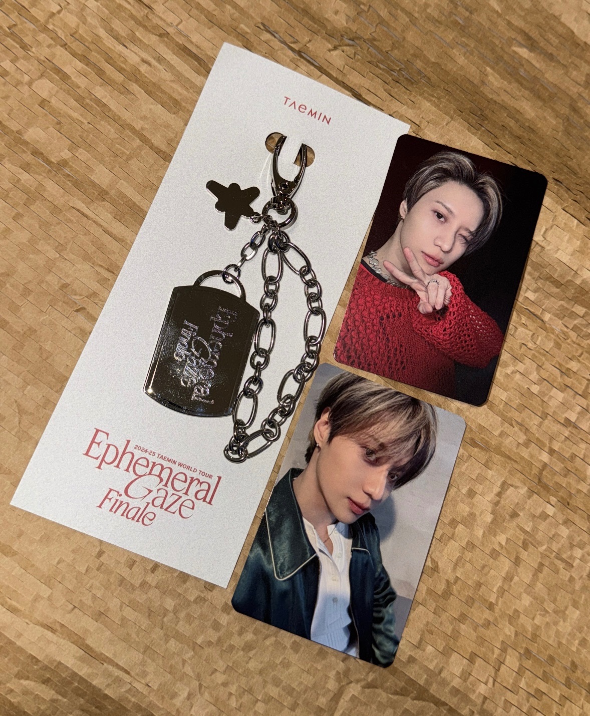 泰民演唱會吊飾+滿額卡1張 （set 2）