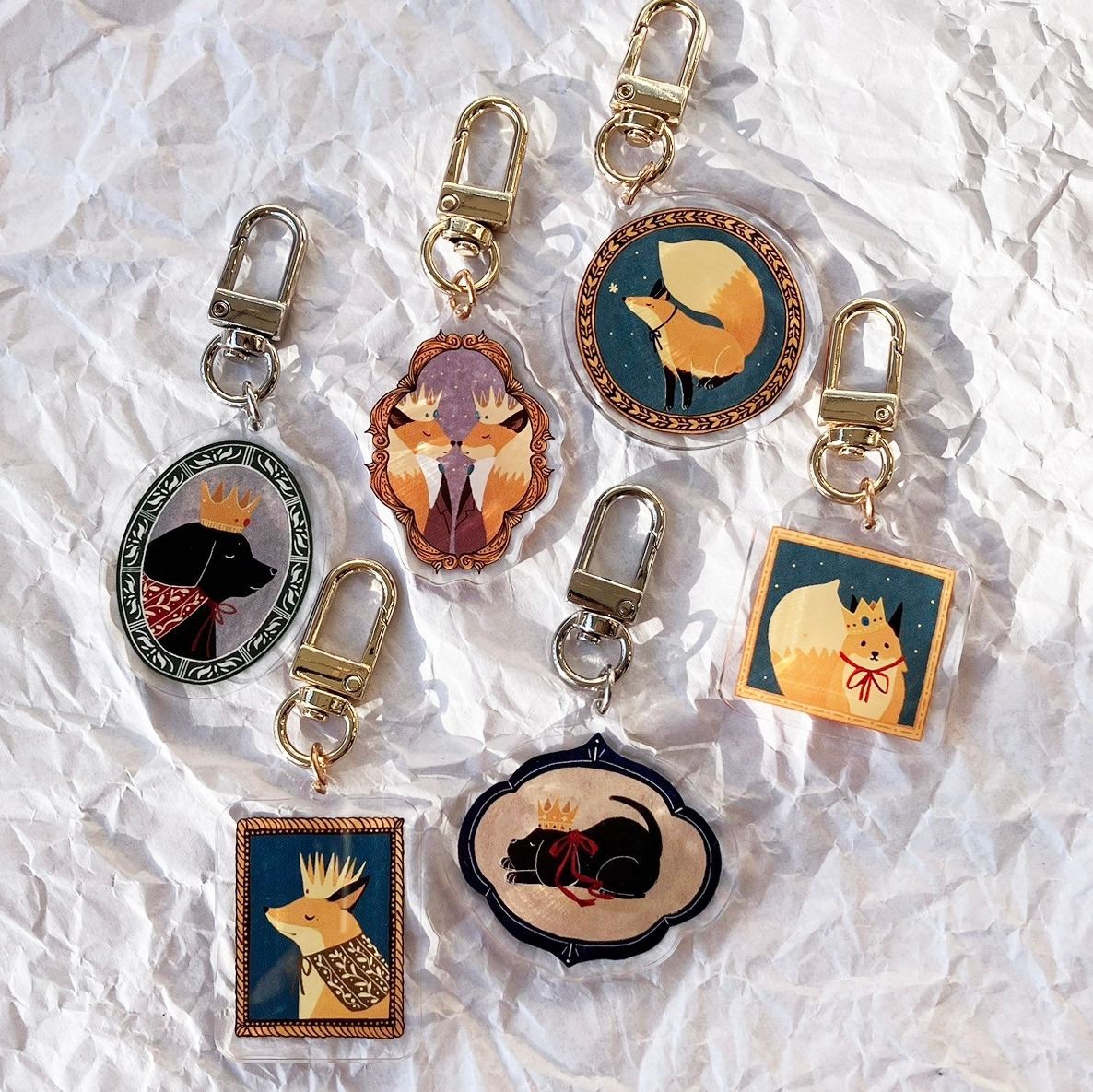 壓克力雙面彩印鑰匙圈