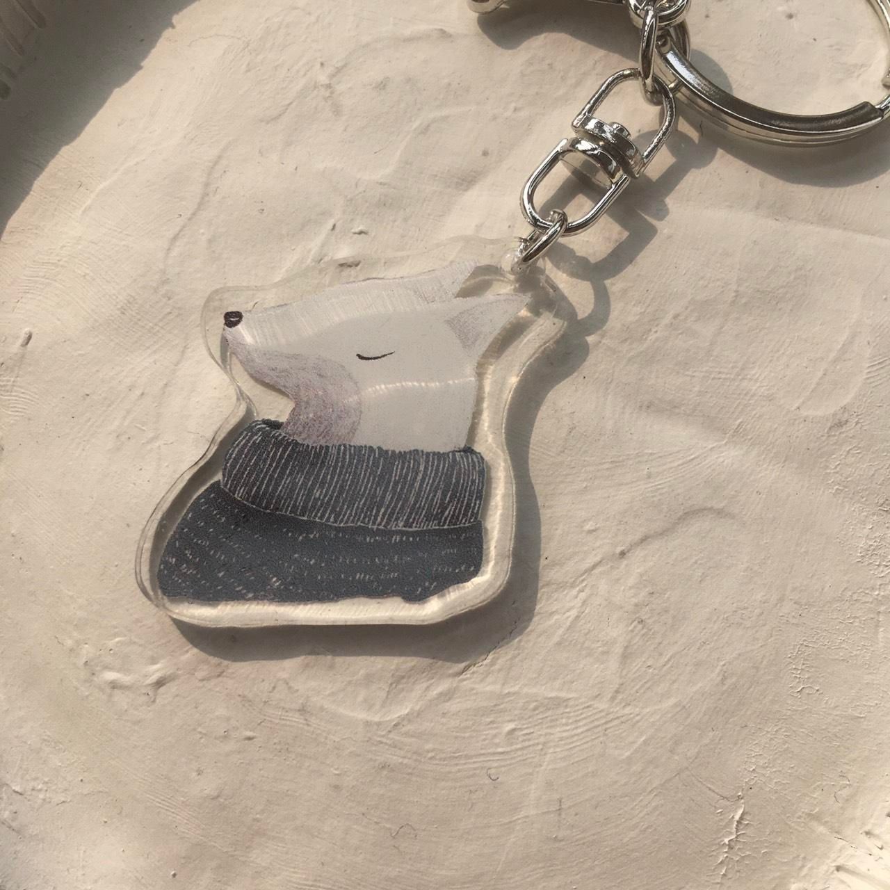 壓克力單面彩印鑰匙圈