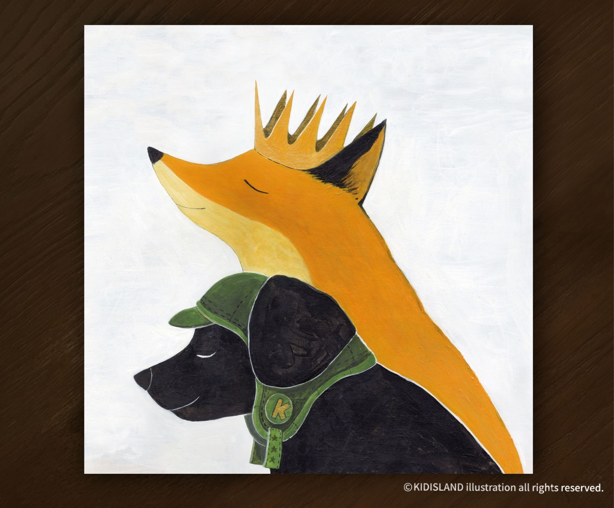 明信片-狐狸與黑犬系列